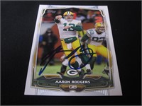AARON RODGERS SIGNED SPORTS CARD WITH COA