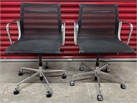 EAMES For HERMAN MILLER Aluminum Group Chairs Pair