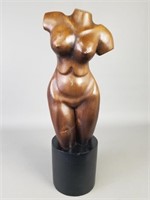 Nude Woman Figure Wood Sculpture