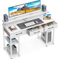 ODK Computer Desk with Drawers and Storage