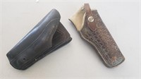 (2) Leather Holsters