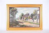 Gilt Framed Oil On Canvas Painting