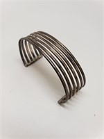 Silver Cuff Bracelet, made in Mexico