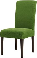 SUBRTEX Jacquard Dining Chair Cover, 2 Pack, Green