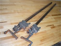 (2)  2 1/2 ft x 3/4 Pipe Clamps