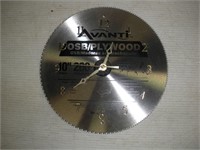 Custom Made Saw Blade Clock