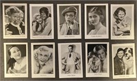 MOVIE STARS: 18 x JOSETTI Tobacco Cards (1931)