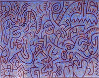 Keith Haring Framed Print On Paper