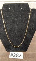 Gold necklace 14in