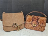 2 Purses One Like New, One Needs Repaired