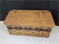 Storage Basket with Hard Lid 17 x 8.5" high