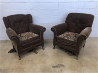 (2) Vtg. Upholstered Chairs