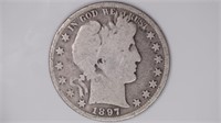 1897 Liberty Head Barber Half Dollar