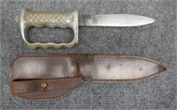 WWII New Zealand Knuckle Knife and Scabbard