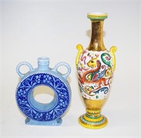 Two various Continental ceramic table vases