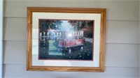 Signed Humphries Framed Print Wall Hanging Decor