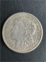 VTG 1921 S Morgan silver dollar
