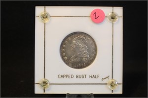 1834 Uncirculated Capped Bust Silver Half Dollar