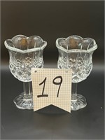 Vintage Home Interior crystal candle set