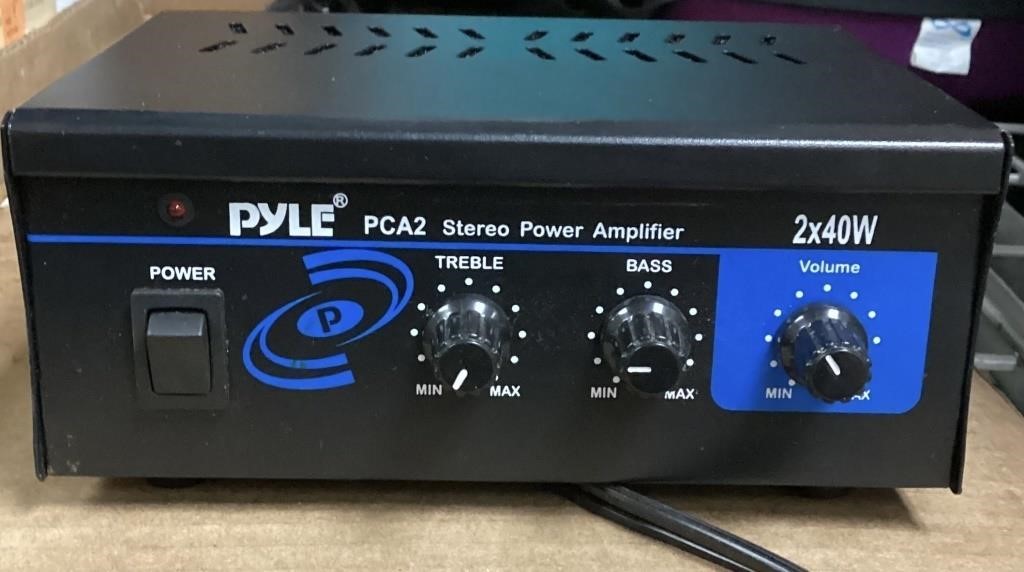 PYLE PCA2 Power Amplifier 2-Way Stereo Compact