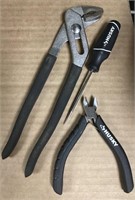 LOT OF 3 Husky Cutting Pliers And Pick And
