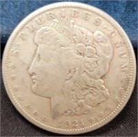 279 - 1921 MORGAN SILVER DOLLAR (B21)