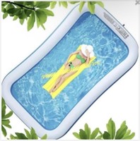 Santabay $93 Retail 10' Inflatable Pool, Above