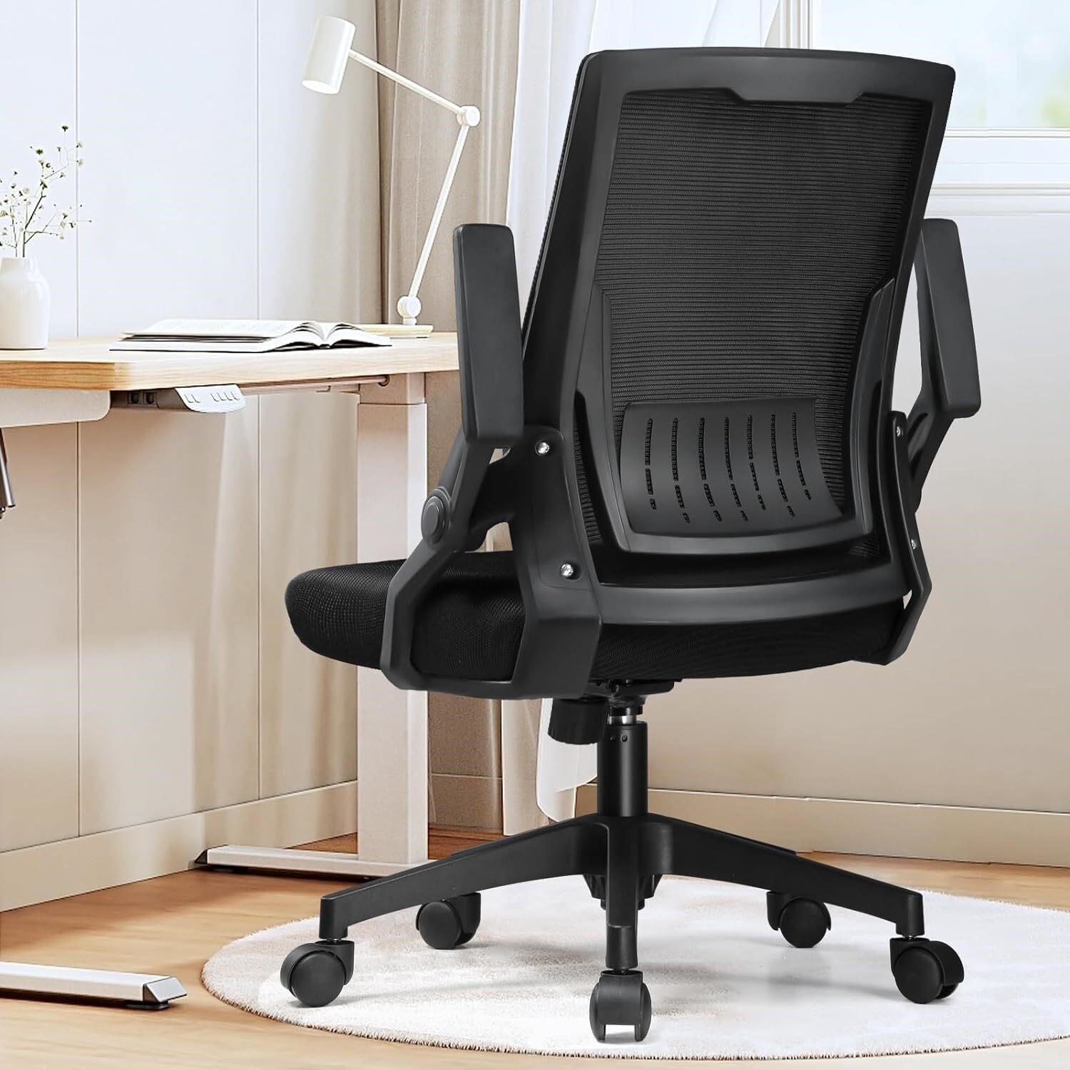 COMHOMA Ergonomic Office Chair, Flip-up Arms