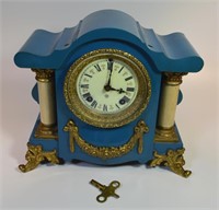 Antique Porcelain Mantle Clock