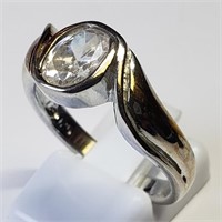 $140 S/Sil Cubic Zirconia Ring