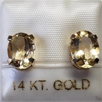 $200 14K  Citrine Earrings