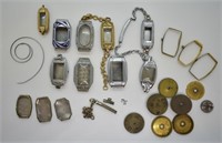 Lot of Misc. Antique Lady's Watch Cases & Parts