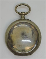 Antique Sterling Silver Lady's Pocket Watch Case