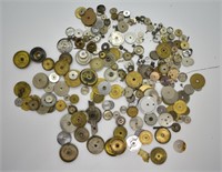Large Lot of Antique Watch Gears & Parts