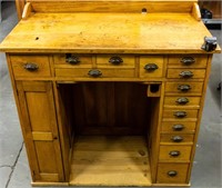 Furniture Vintage Oak Work Desk