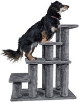 Steady Paws Furniture Dog Stairs- Grey