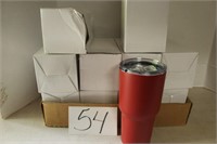 10 NIB RED TUMBLERS