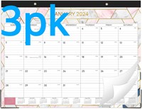 3pk 2024 Desk Calendar  22x17  Marble