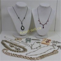 Costume Jewellery in Silver Mainly