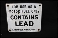 Porcelain Gas pump Sign