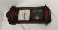 Vintage wall mount clock. 10"x23"x4"