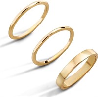 14k Gold Filled Stainless Steel Band 3pc