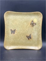 Vintage Mcm Butterfly Fiberglass server