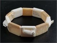 Roger Oozena ancient ivory stretch bracelet fro