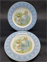 (2) Vintage Collectable Avon 'Tenderness' Plates