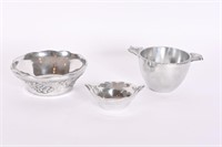 Pewter Serving Bowls, Caddy