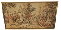 Antique Framed Belgium Tapestry 20"x38"