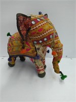 Hand-crafted Anglo Raj vintage stuffed elephant