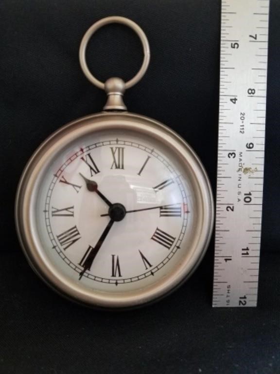 Large Pocket Watch Style Clock, Battery Operated