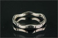 Sterling Silver Wavy Ring Retail Value $60
